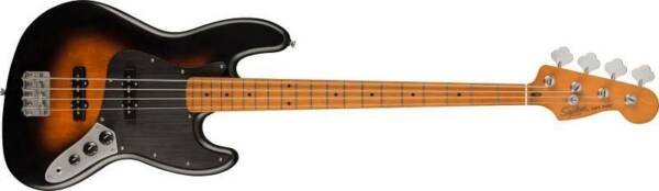 FENDER Squier by Fender 40th Anniversary Jazz Bass Vintage Edition MN Black Anodized Pickguard Satin Wide 2C Sunburst