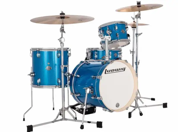 LUDWIG LC279\2 Breakbeats Azure Blue Sparkle.