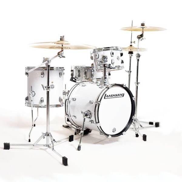 LUDWIG BREAKBEATS QUESTLOVE WHITE SPARKLE